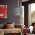 Eglo - LED Luster na lanku TUNJA 1xE27/60W/230V šedá