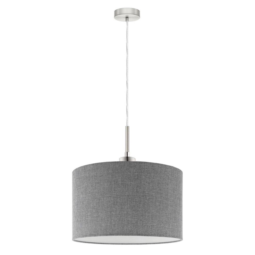 Eglo - LED Luster na lanku TUNJA 1xE27/60W/230V šedá