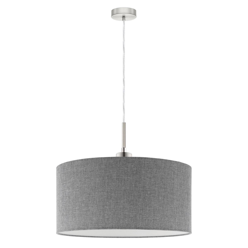 Eglo - LED Luster na lanku TUNJA 1xE27/60W/230V šedá