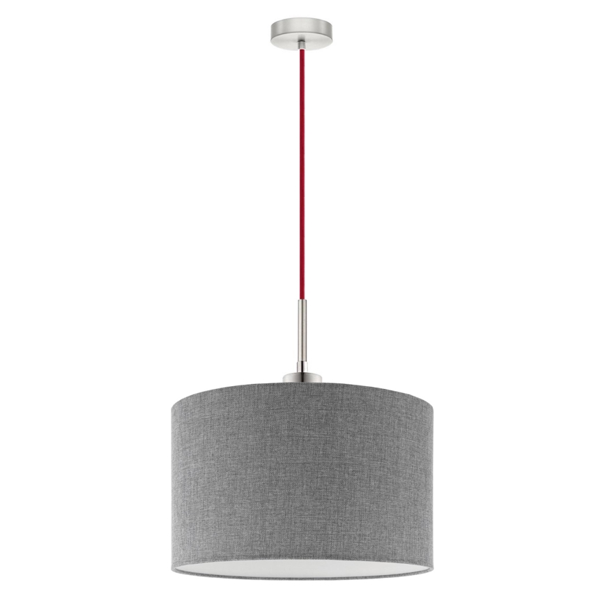 Eglo - LED  Luster na lanku TUNJA 1xE27/60W/230V šedá