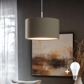 Eglo - LED Luster na lanku TUNJA 1xE27/60W/230V taupe