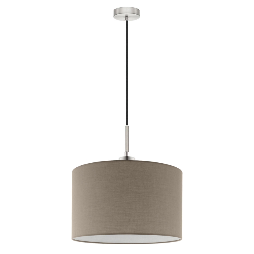 Eglo - LED  Luster na lanku TUNJA 1xE27/60W/230V taupe