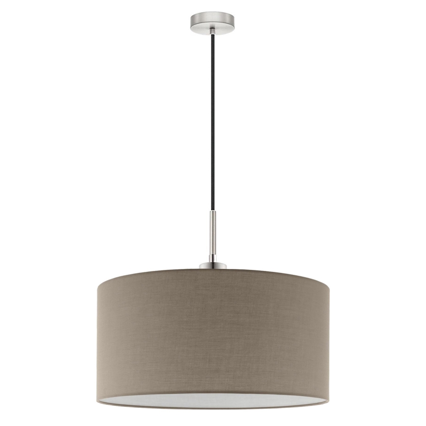 Eglo - LED  Luster na lanku TUNJA 1xE27/60W/230V taupe