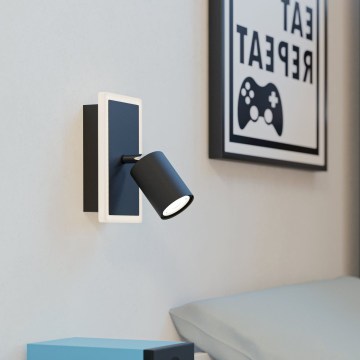 Eglo - LED nástenné bodové svietidlo LED/7W/230V čierna