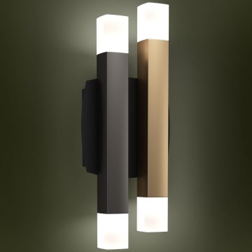 Eglo - LED Nástenné svietidlo 4xLED/3,3W/230V 3000K antracit/zlatá