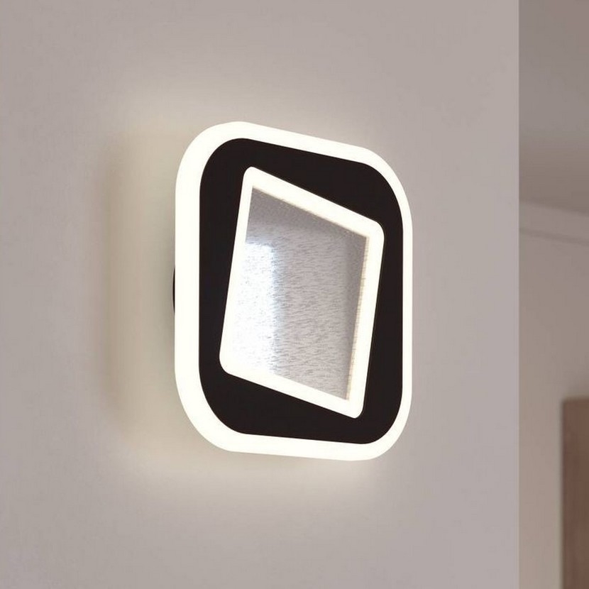 Eglo - LED Nástenné svietidlo LED/12W/230V 4000K čierna