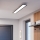 Eglo - LED Prisadený panel LED/28W/230V 2700/4000/6500K 120x15 cm čierna