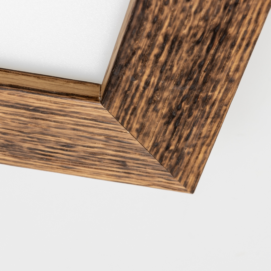 Eglo - LED Prisadený panel SALOBRENA-RW WOOD LED/17W/230V 2700/4000K 34x34 cm hnedá