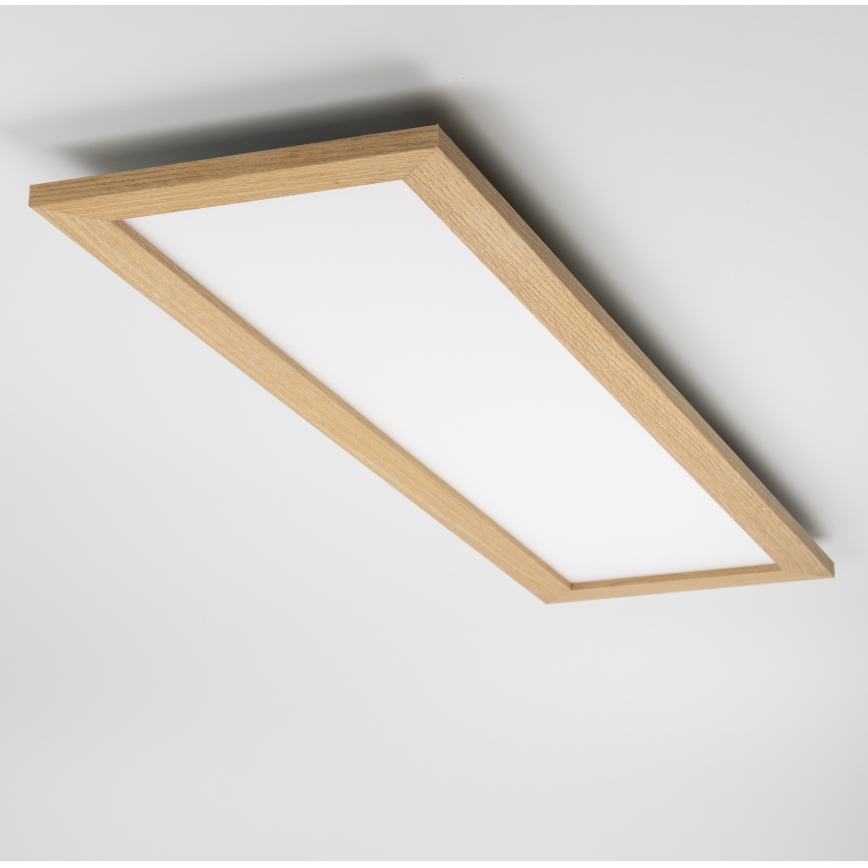Eglo - LED Prisadený panel SALOBRENA-RW WOOD LED/34W/230V 2700/4000K 124x34 cm hnedá