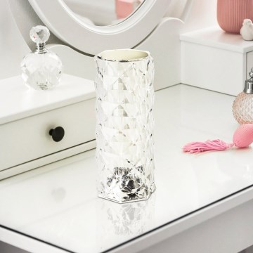 Eglo - LED RGB stmievateľná dotyková nabíjacia stolová lampa LED/800 mAh priehľadná