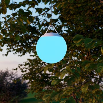 Eglo - LED RGB stmievateľné vonkajšie nabíjateľné svietidlo LED/2600 mAh IP44 biela + diaľkové ovládanie