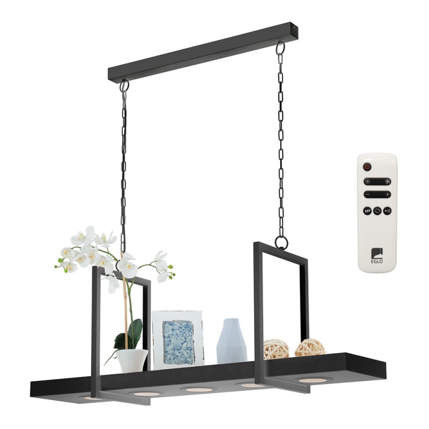 Eglo - LED RGB Stmievateľný luster na reťazi 5xLED/6W/230V + DO