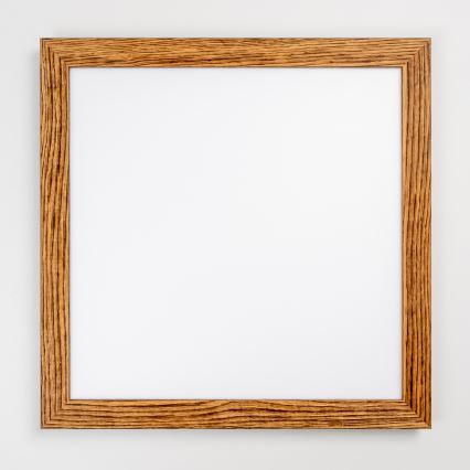 Eglo - LED RGB Stmievateľný prisadený panel SALOBRENA-C WOOD LED/30,5W/230V 2700-6500K 64x64 cm hnedá + diaľkové ovládanie