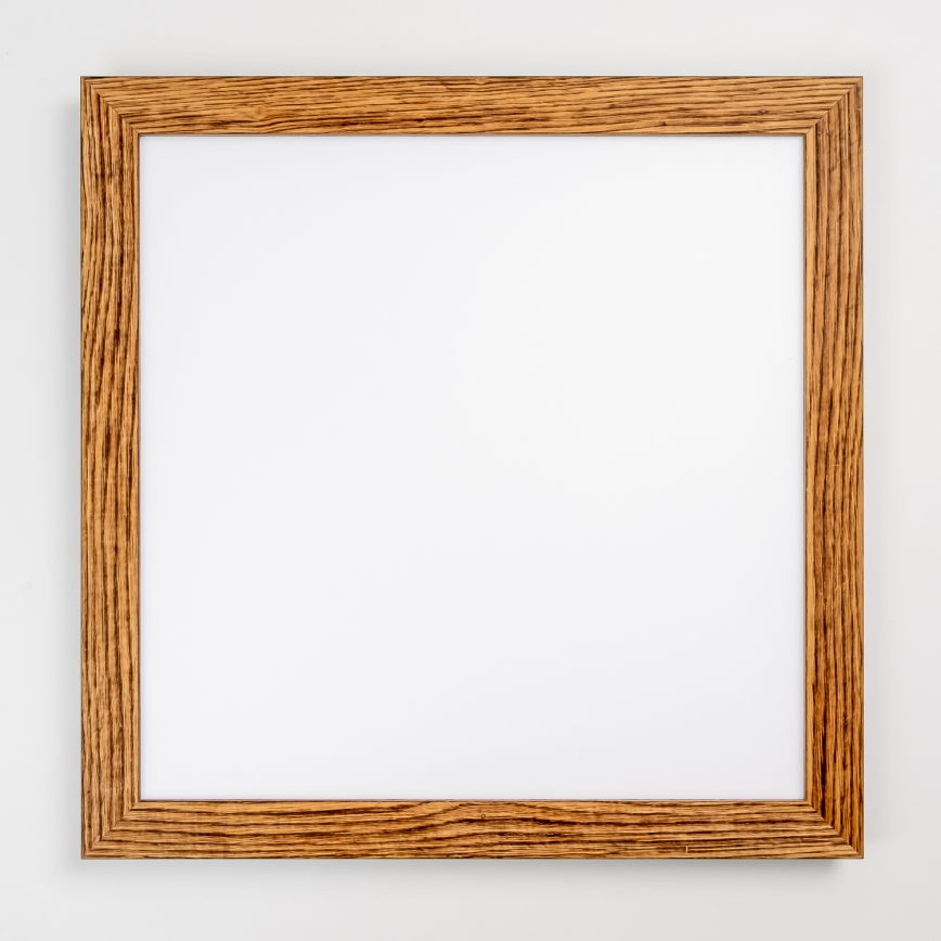 Eglo - LED RGB Stmievateľný prisadený panel SALOBRENA-C WOOD LED/30,5W/230V 2700-6500K 64x64 cm hnedá + diaľkové ovládanie