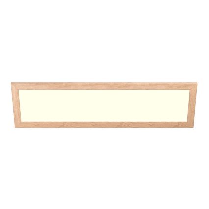 Eglo - LED RGBW Stmievateľný prisadený/podhľadový panel SALOBRENA-C WOOD LED/34W/230V 2700-6500K 34x124 cm hnedá + diaľkové ovládanie