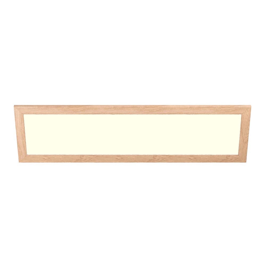 Eglo - LED RGBW Stmievateľný prisadený/podhľadový panel SALOBRENA-C WOOD LED/34W/230V 2700-6500K 34x124 cm hnedá + diaľkové ovládanie