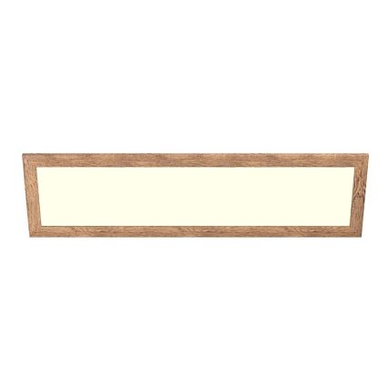 Eglo - LED RGBW Stmievateľný prisadený/podhľadový panel SALOBRENA-C WOOD LED/34W/230V 2700-6500K 34x124 cm hnedá + diaľkové ovládanie