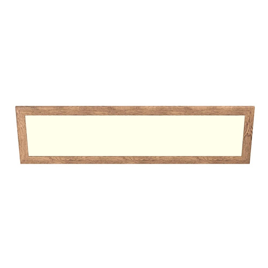Eglo - LED RGBW Stmievateľný prisadený/podhľadový panel SALOBRENA-C WOOD LED/34W/230V 2700-6500K 34x124 cm hnedá + diaľkové ovládanie