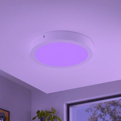 Eglo - LED RGBW stmievateľné stropné svietidlo FUEVA-C LED/21W/230V pr. 30 cm