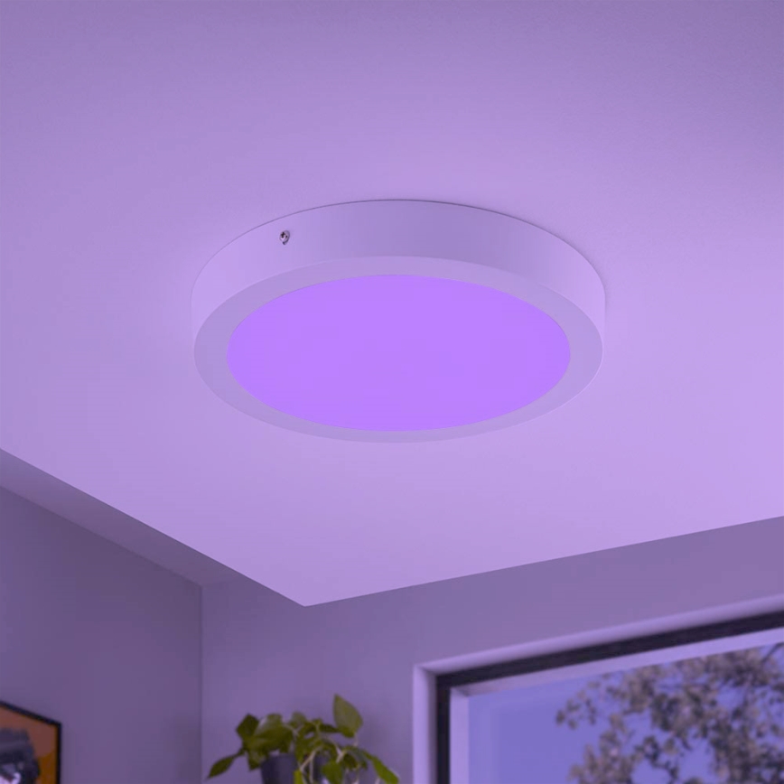 Eglo - LED RGBW stmievateľné stropné svietidlo FUEVA-C LED/21W/230V pr. 30 cm