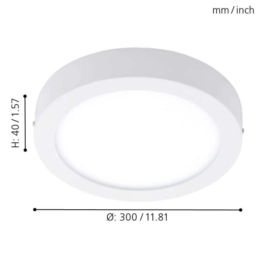 Eglo - LED RGBW stmievateľné stropné svietidlo FUEVA-C LED/21W/230V pr. 30 cm