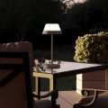 Eglo - LED RGBW Stmievateľná dotyková vonkajšia lampa 2v1 LED/1,5W/5V 2600 mAh IP54 šedá