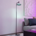 Eglo - LED RGBW Stmievateľná stojacia lampa LED/7,5W/230V 2700-6500K čierna