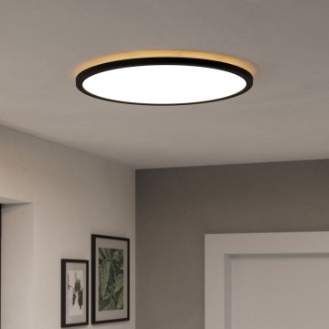 Eglo - LED RGBW Stmievateľné kúpeľňové stropné svietidlo LED/16,8W/230V 2700-6500K pr. 50 cm IP44 čierna ZigBee