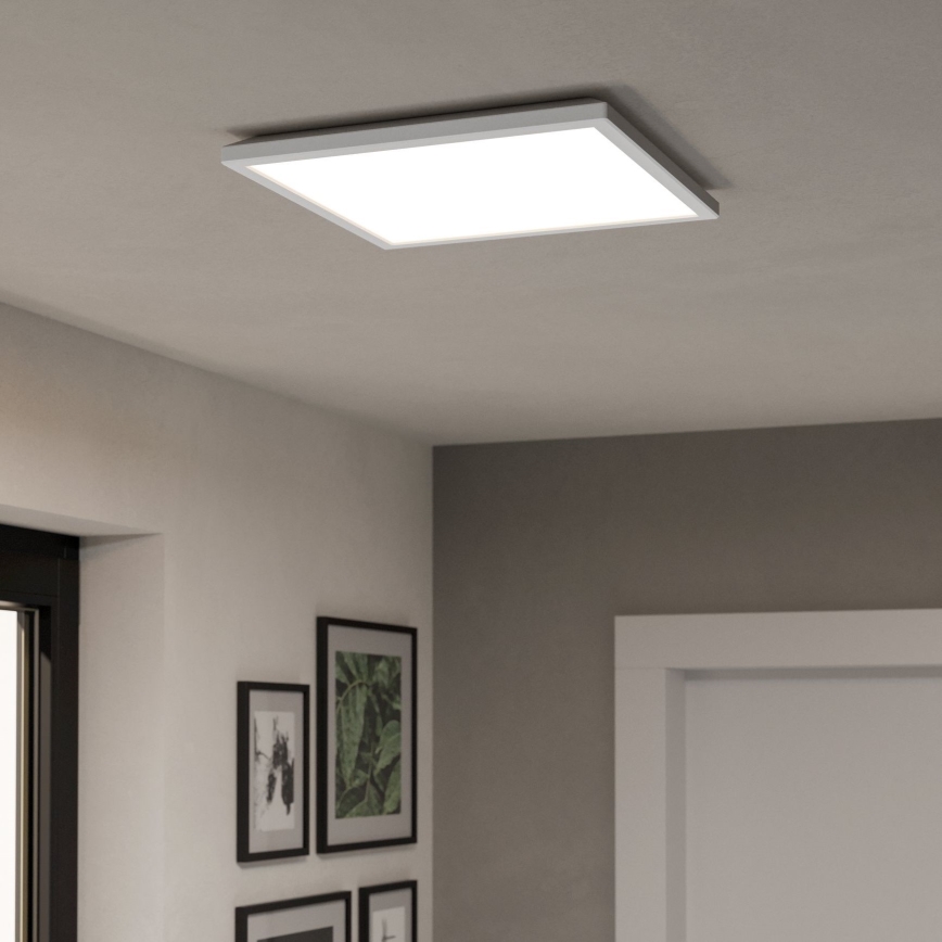 Eglo - LED RGBW Stmievateľné kúpeľňové stropné svietidlo LED/17,6W/230V 2700-6500K 39x39 cm IP44 biela ZigBee