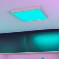 Eglo - LED RGBW stmievateľné stropné svietidlo do kúpeľne LED/13,5W/230V 2700-6500K 29,5x29,5 cm IP44 biela