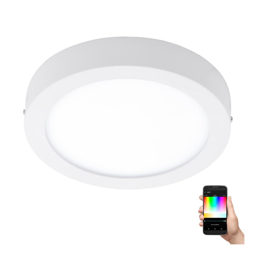 Eglo - LED RGBW Stmievateľné stropné svietidlo FUEVA-C LED/15,6W/230V Bluetooth