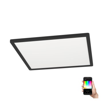Eglo - LED RGBW Stmievateľné stropné svietidlo LED/16,5W/230V čierna ZigBee