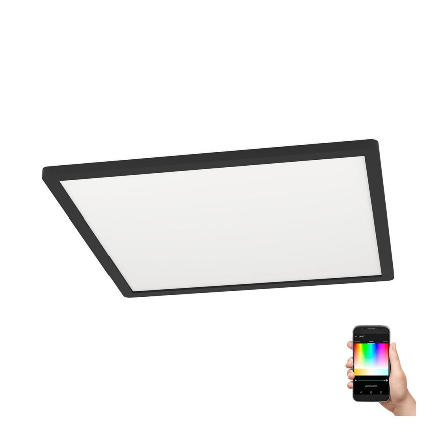 Eglo - LED RGBW Stmievateľné stropné svietidlo LED/16,5W/230V čierna ZigBee