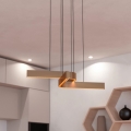 Eglo - LED RGBW stmievateľný luster na lanku 2xLED/18W/230V medená/čierna