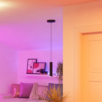 Eglo - LED RGBW Stmievateľný luster na lanku LED/3,7W/230V 2700-6500K čierna