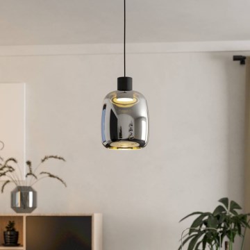 Eglo - LED RGBW Stmievateľný luster na lanku LED/3,7W/230V 2700-6500K čierna ZigBee