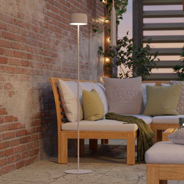 Eglo - LED solárna nabíjateľná dotyková stojaca lampa LED/2,8W/3,7V 1800 mAh IP44 biela