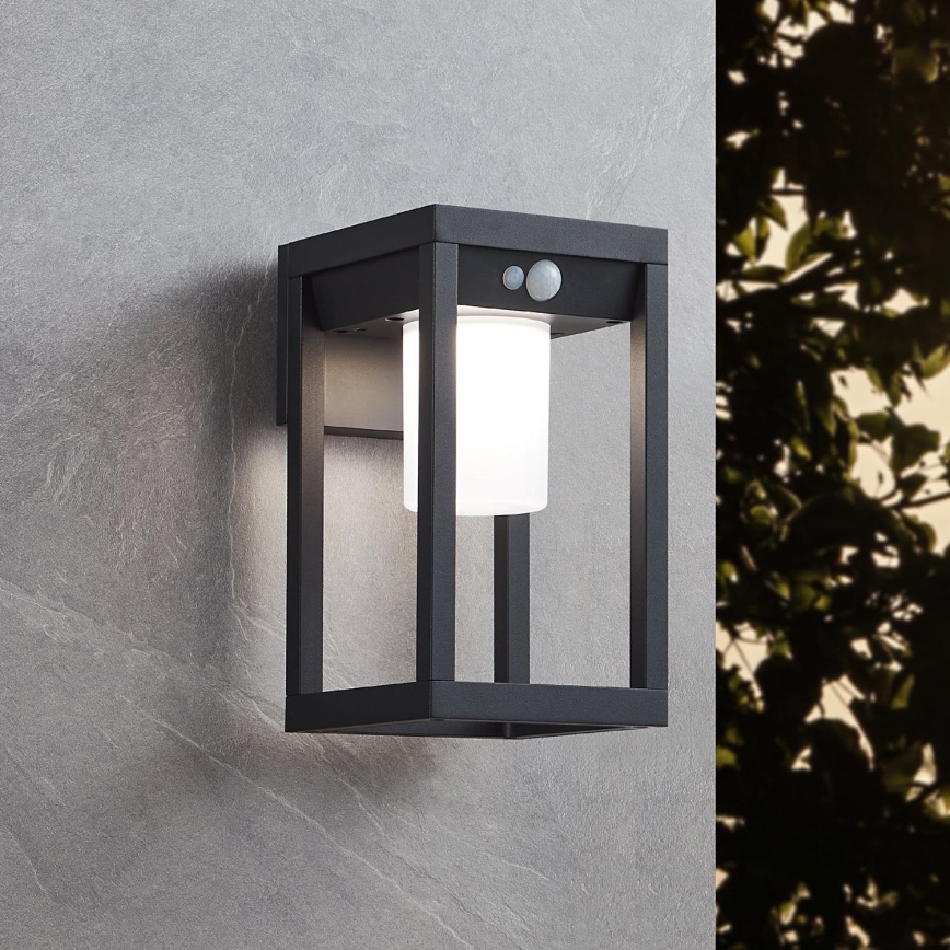 Eglo - LED Solárne nástenné svietidlo so senzorom LED/3,7W/3,7V 2000 mAh IP44