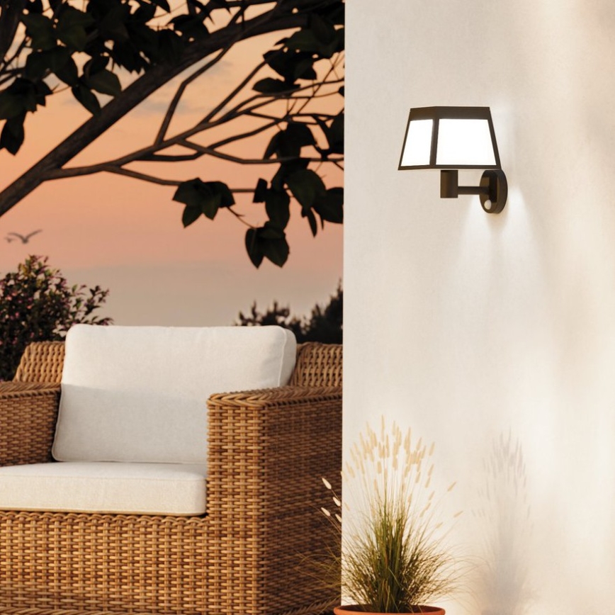 Eglo - LED Solárne nástenné svietidlo so senzorom LED/7,5W/3,7V 2200 mAh IP44