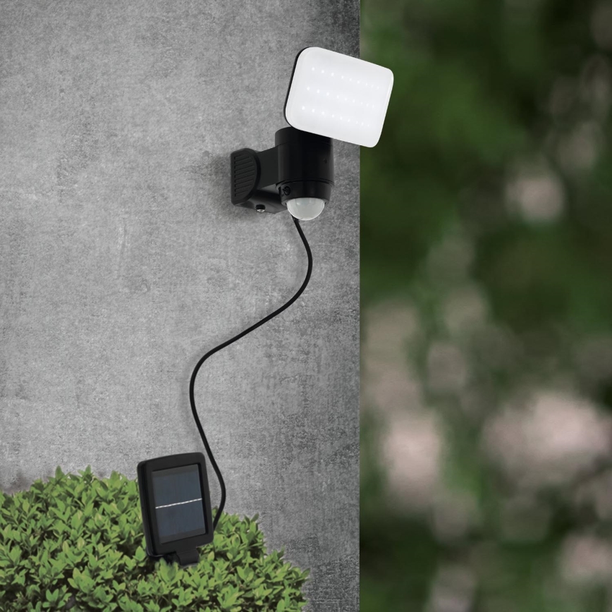 Eglo - LED solárne nástenné svietidlo so snímačom LED/3,7V 1800 mAh IP44