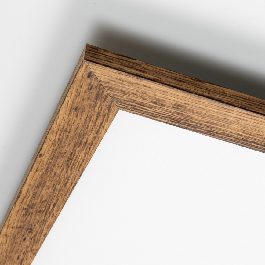 Eglo - LED Stmievateľný prisadený panel POZZALLO WOOD LED/21W/230V 2700-6500K 49,5x49,5 cm hnedá + diaľkové ovládanie