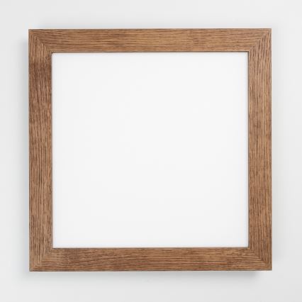 Eglo - LED Stmievateľný prisadený panel POZZALLO WOOD LED/21W/230V 2700-6500K 49,5x49,5 cm tmavohnedá + diaľkové ovládanie