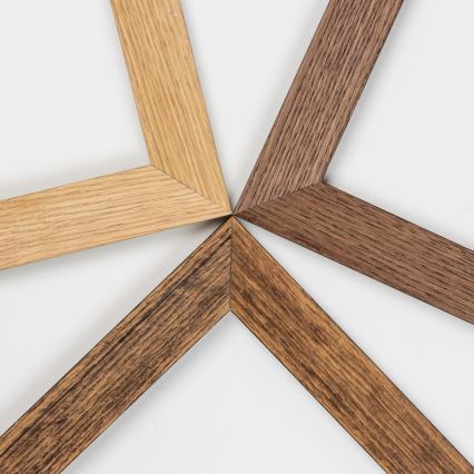Eglo - LED Stmievateľný prisadený panel SALOBRENA-CL WOOD LED/31W/230V 2700-6500K 64x64 cm tmavohnedá