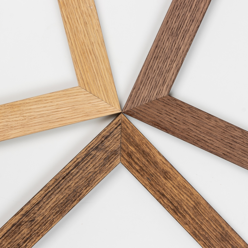 Eglo - LED Stmievateľný prisadený panel SALOBRENA-CL WOOD LED/31W/230V 2700-6500K 64x64 cm tmavohnedá