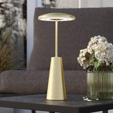 Eglo - LED Stmievateľná dotyková vonkajší lampa LED/2,8W/5V 2400K/3000K/4000K 5200 mAh IP54 zlatá