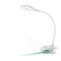 Eglo - LED Stmievateľná nabíjacia dotyková lampa s klipom LED/3,2W/5V 500 mAh biela