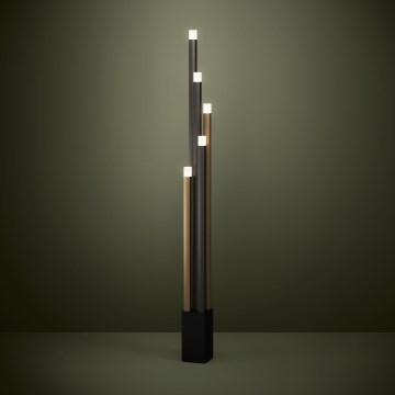 Eglo - LED Stmievateľná stojacia lampa 5xLED/3,7W/230V 3000K antracit/zlatá