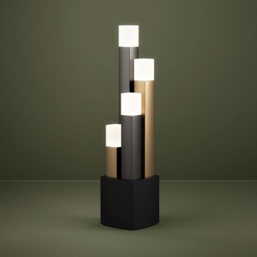 Eglo - LED Stmievateľná stolná lampa 4xLED/3,7W/230V 3000K antracit/zlatá
