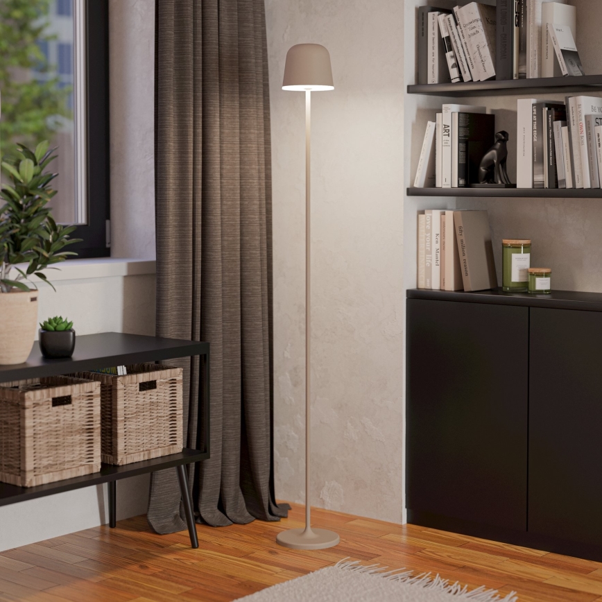 Eglo - LED Stmievateľná vonkajšia nabíjacia lampa LED/4,3W/5V 2400/3000/4000K IP54 krémová