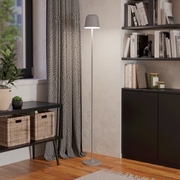 Eglo - LED Stmievateľná vonkajšia nabíjacia stojacia lampa LED/4,3W/5V 2400/3000/4000K IP54 šedá